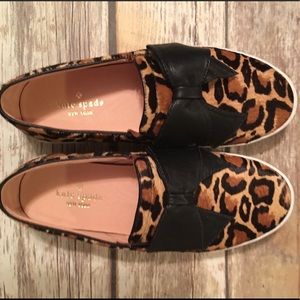 Kate Spade calf hair bow shoe